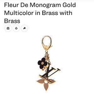 Fleur de Monogram Charm